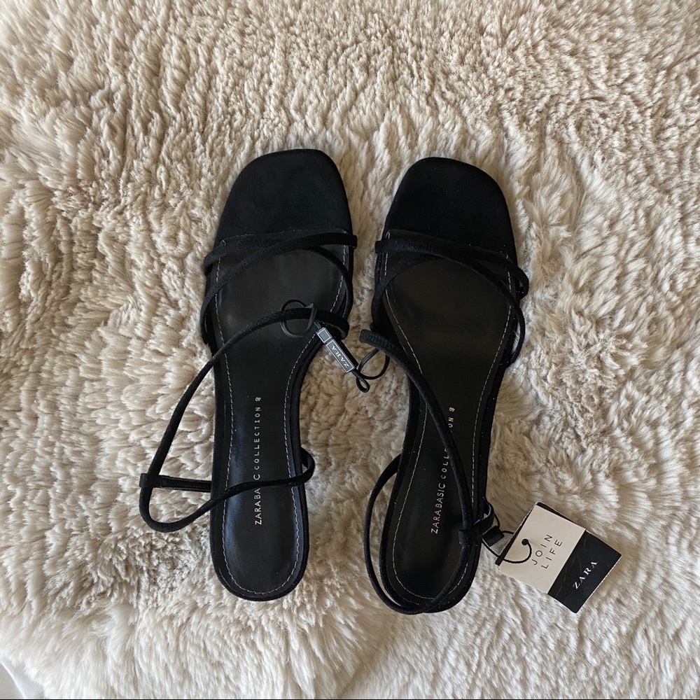 Zara strappy kitten heels/sandals